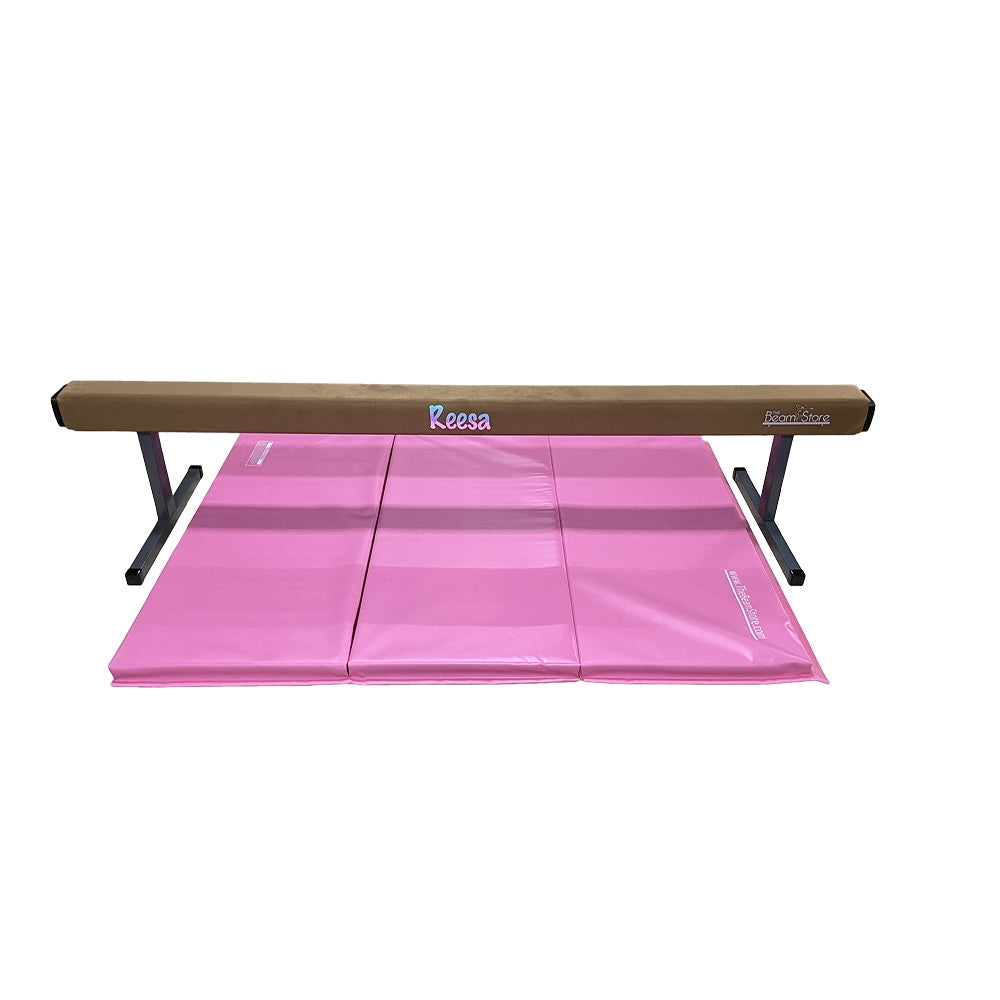 8ft Pro Series Suede Gymnastics High Balance Beam and Mat